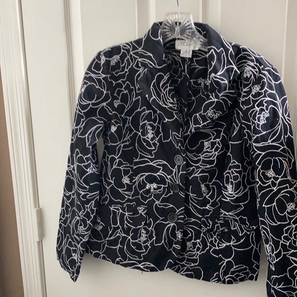 FINAL MARKDOWN Jones New York country embroidered jacket 4